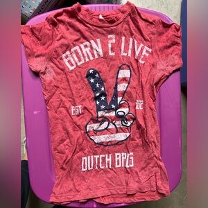 Dutch bros born to live tshirt